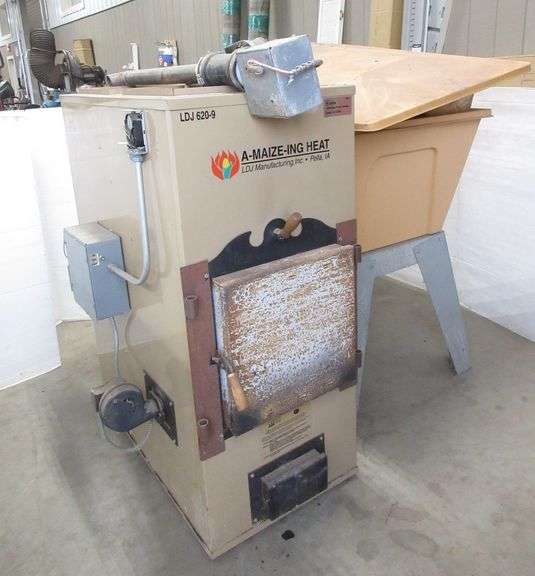 AMaizeIng heat corn or wood pellet furnace, used Albrecht Auction