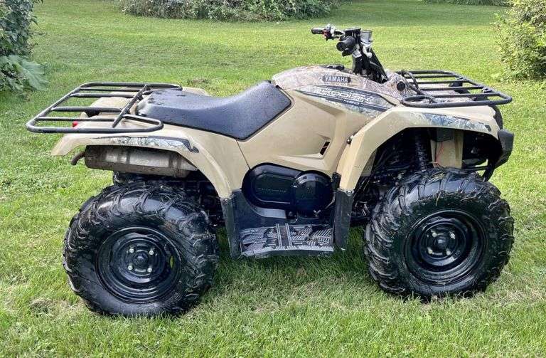 2018 Yamaha Kodiak 450 Beige with Realtree Camo, (280 Hours), 4x4 on