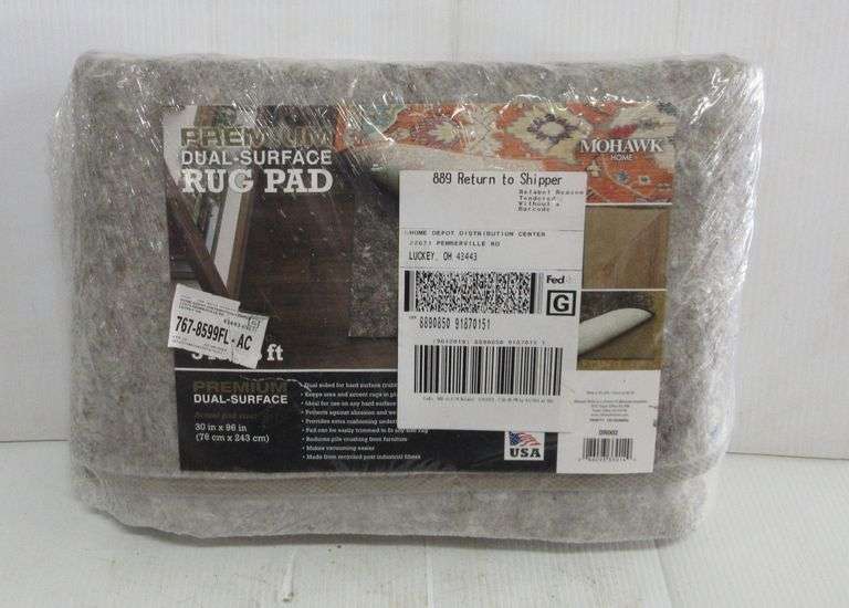 Premium dual surface rug pad, new Albrecht Auction Service