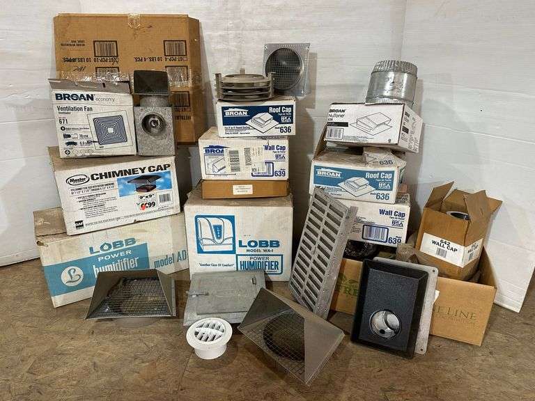 Group with (2)Lobb Humidifiers (Model AD1 & Model WA1), Exhaust Fan