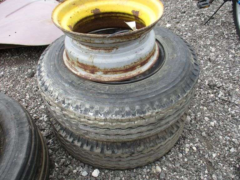 (2) Mobile home tires and extra rim, 8 x 14.5, used Albrecht Auction