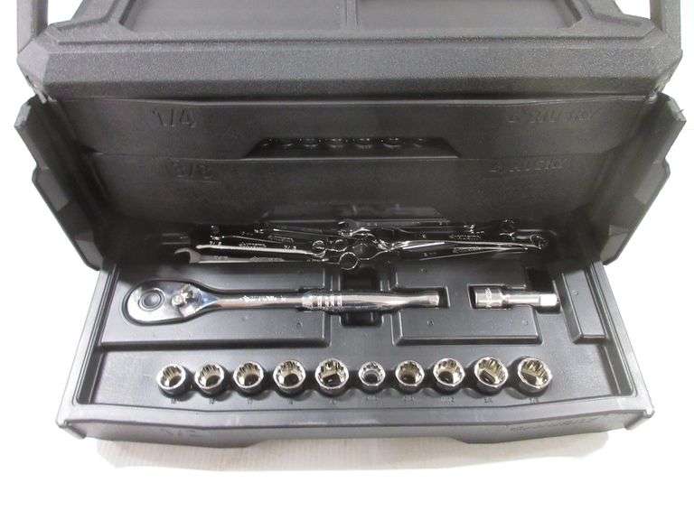 Husky 270piece Mechanics tool set with three drawers case, 1/4", 3/8