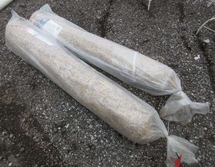 (2) EZ straw blankets, 4' x 50', new, damage to packaging Albrecht
