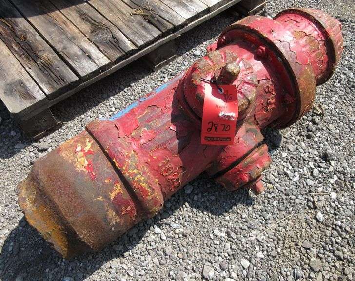 Fire hydrant, can be made out of East Jordan, Michigan, 1945, 6 DFD and Detroit, lots of flakey
