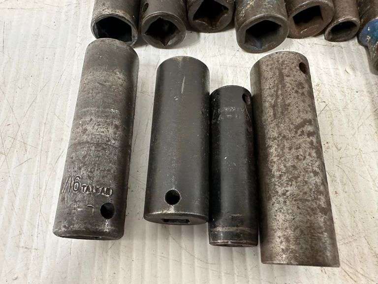 (25) Deep well sockets Albrecht Auction Service