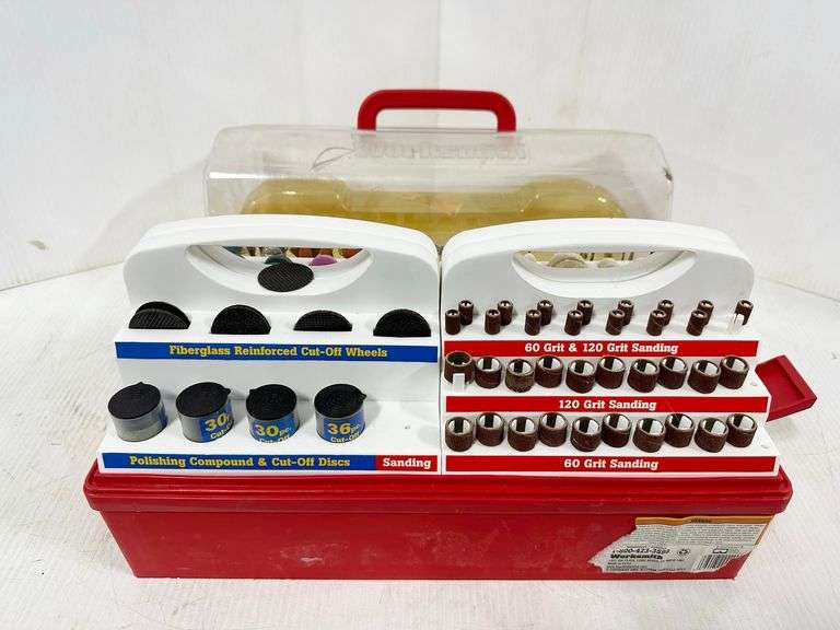 Large worksmith rotary tool accessory set Albrecht Auction Service