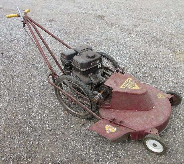 Yazoo Master brush mower with a newer Predator motor, used, runs and