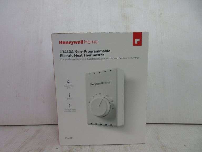 Honeywell CT410A nonprogrammable thermostat, will work on fan forced