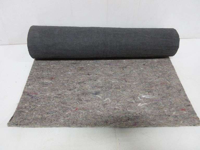Rug pad, rubber backed, 44" x 24" x 1/4"Thick, good, is less than one
