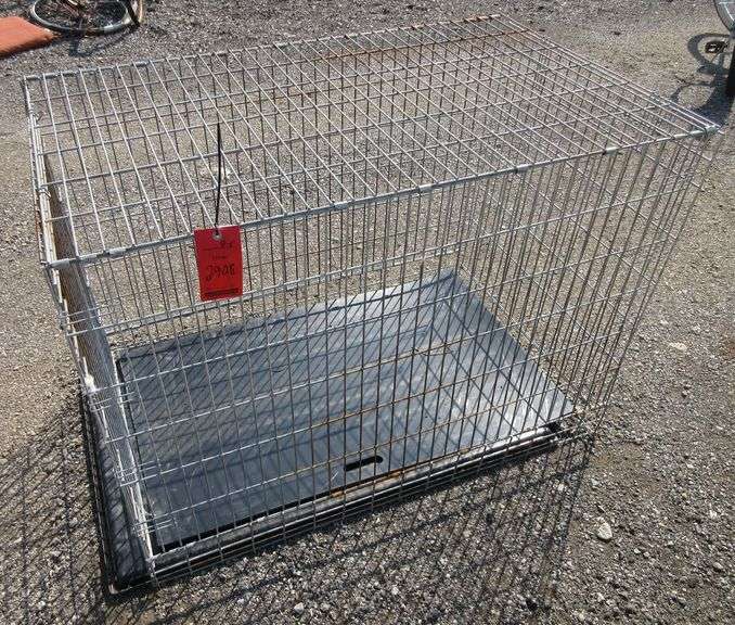 Large dog crate, 48" x 30" x 34" Albrecht Auction Service