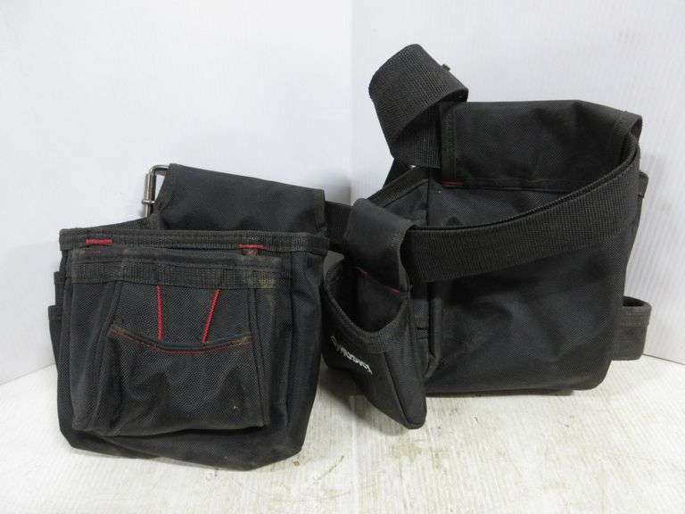 Husky black handyman tool belt, 15pocket, used Albrecht Auction Service