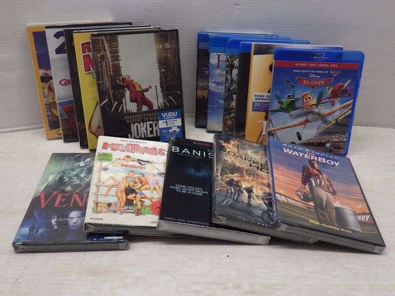 (10) New DVDs, and (6) Used Blu Ray DVDs Albrecht Auction Service