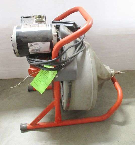 Ridgid Kollmann drain cleaner, K380 1/3 HP, has all attachments