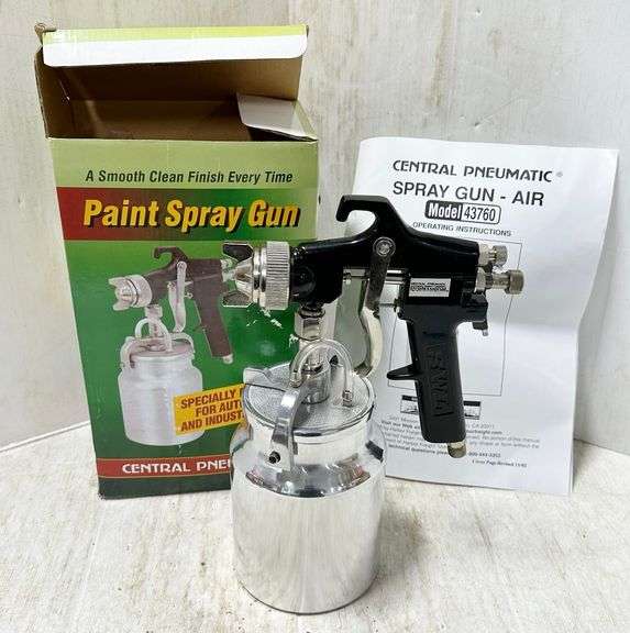 Central pneumatic paint spray gun, never used Albrecht Auction Service