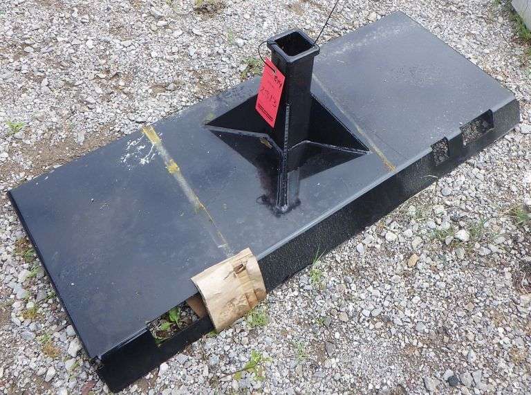 Weldable 45" skid steer quick hitch plate Albrecht Auction Service