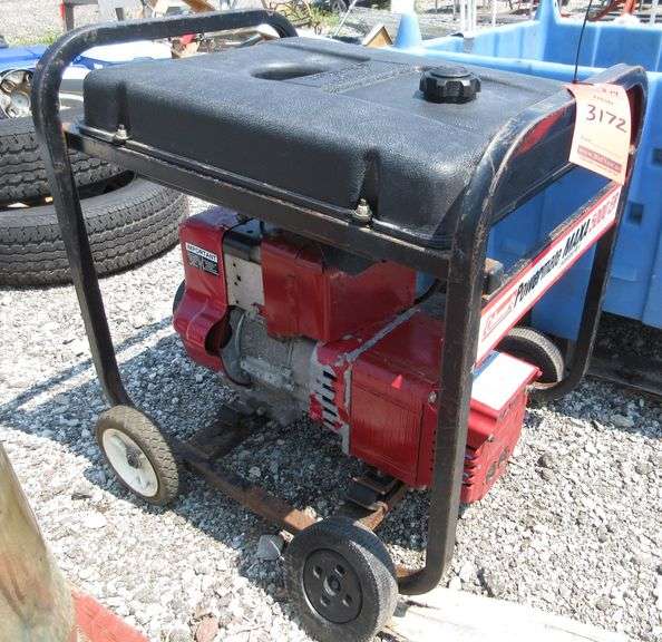 Coleman Powermate Maxa 5000 ER, extended run electric generator, runs