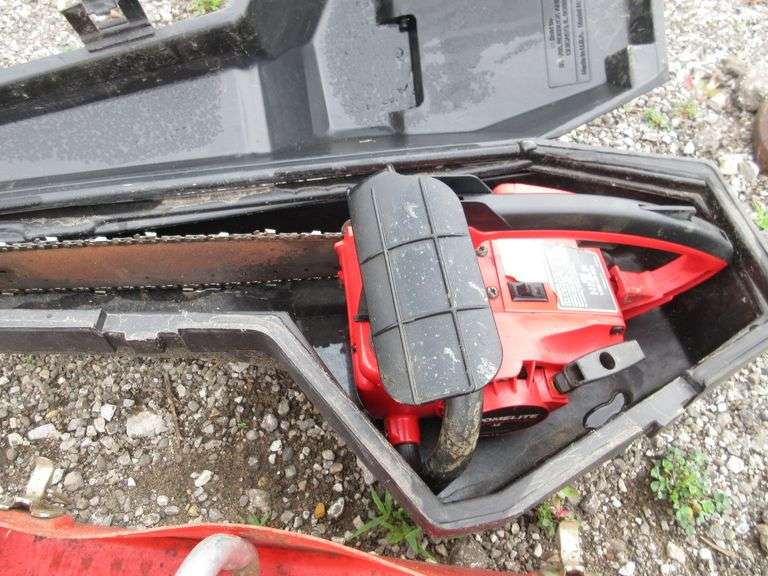 (2) Homelite chainsaws in cases, not running, as is Albrecht Auction