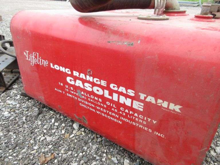 Steel gas tank/fuel cell, good Albrecht Auction Service