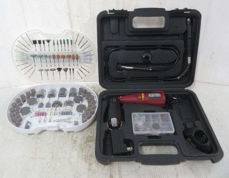 Chicago Electric rotary tool kit and accessory kit, new Albrecht