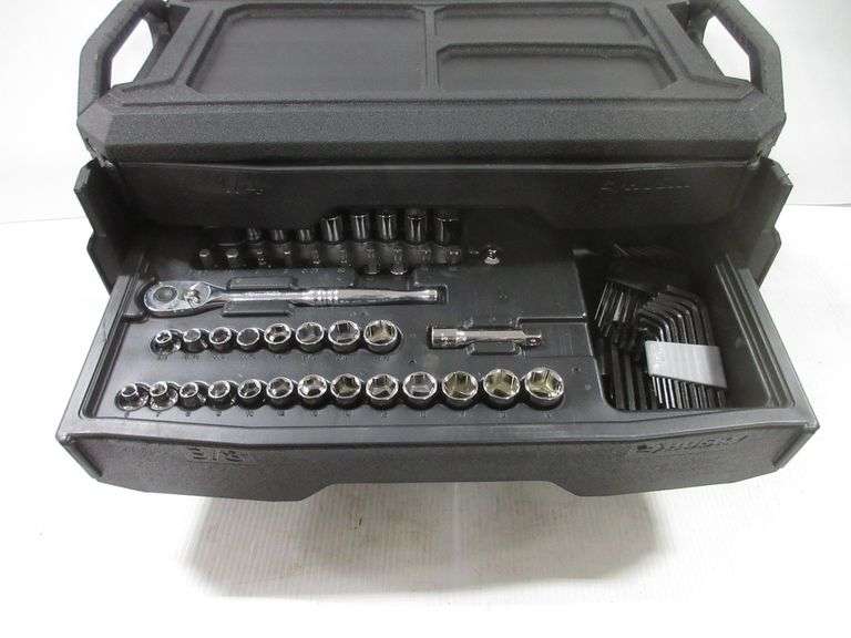 Husky 270piece Mechanics tool set with three drawers case, 1/4", 3/8