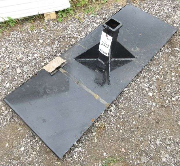 Closed weldable 2" quick hitch skid steer plate, 45" Albrecht Auction
