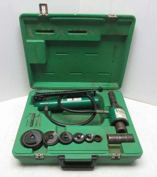 Greenlee hydraulic knockout set, used, works Albrecht Auction Service