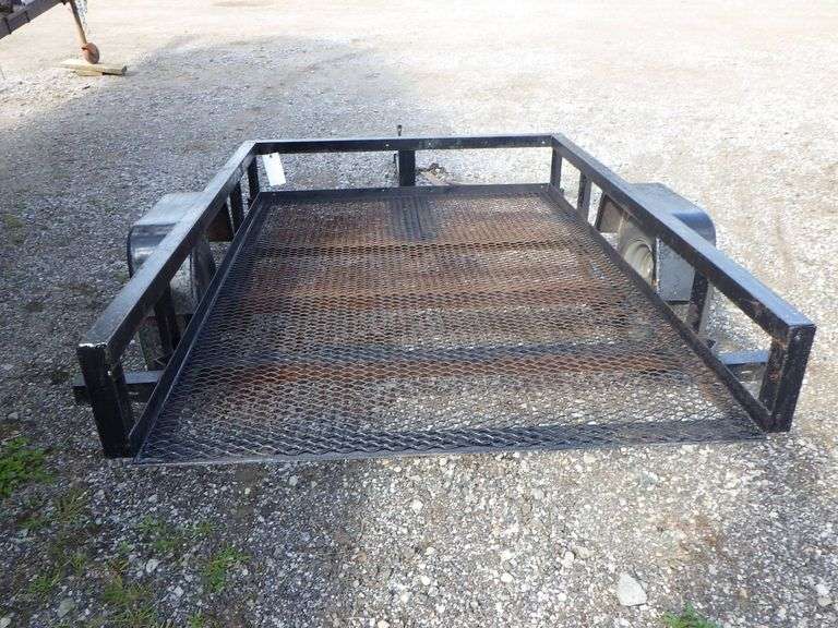 Small utility trailer, 1 7/8" ball, tilt bed 49" x 72", has new tires