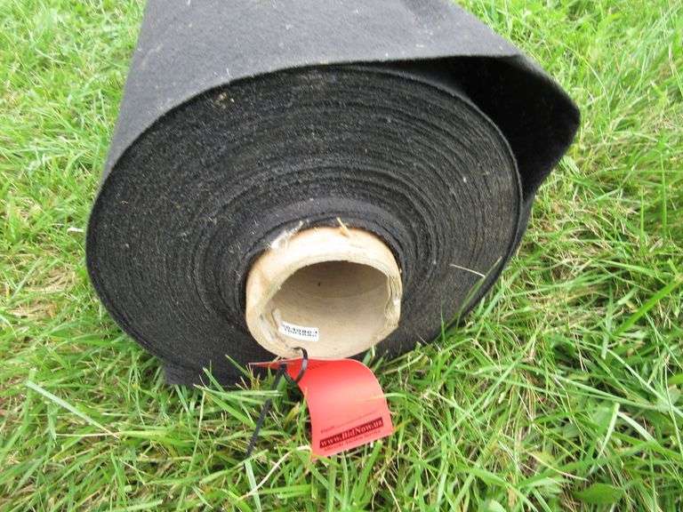Driveway felt weed barrier, heavy duty, approx. 12'8" x 200'L, very