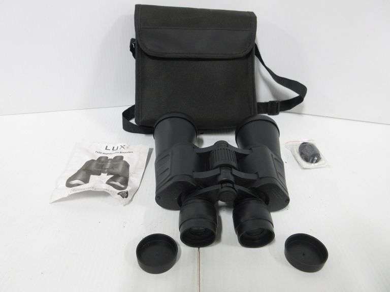 Lux 7x50 binoculars with soft carrying case, very good Albrecht
