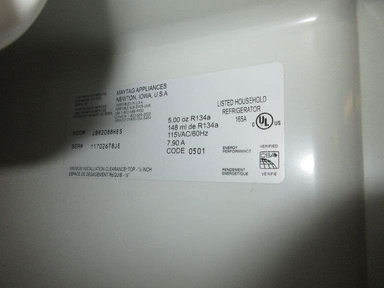 JennAir fridge, 35 1/4" x 26 1/4" x 69 1/2", works Albrecht Auction