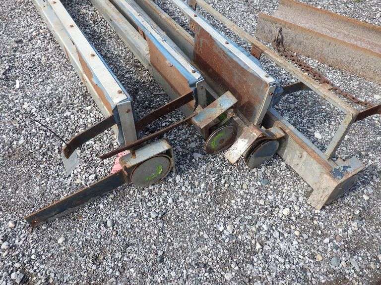 (4) Vintage tarp systems for gravity wagons, fair Albrecht Auction