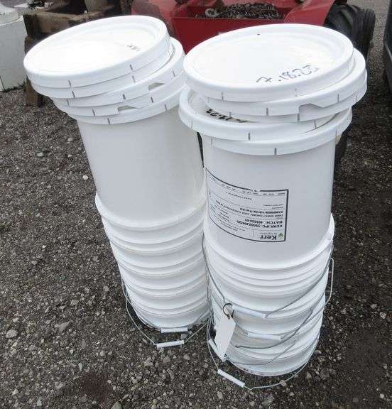 (10) Food grade buckets with lids Albrecht Auction Service