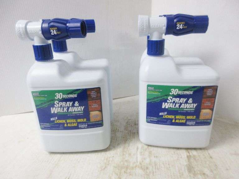 (4) 64 oz. "Spray and Walk Away", kills moss, mold, agaue, and lichen