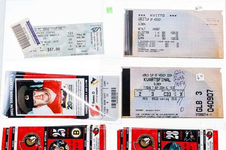 Collection of Sports Tickets & Stubs 1980's >>>> The Auction Vault