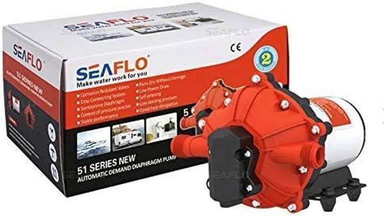 SEAFLO 42 Series 110V Diaphragm Pump – 4.0 GPM, 55 PSI, Continuous Duty