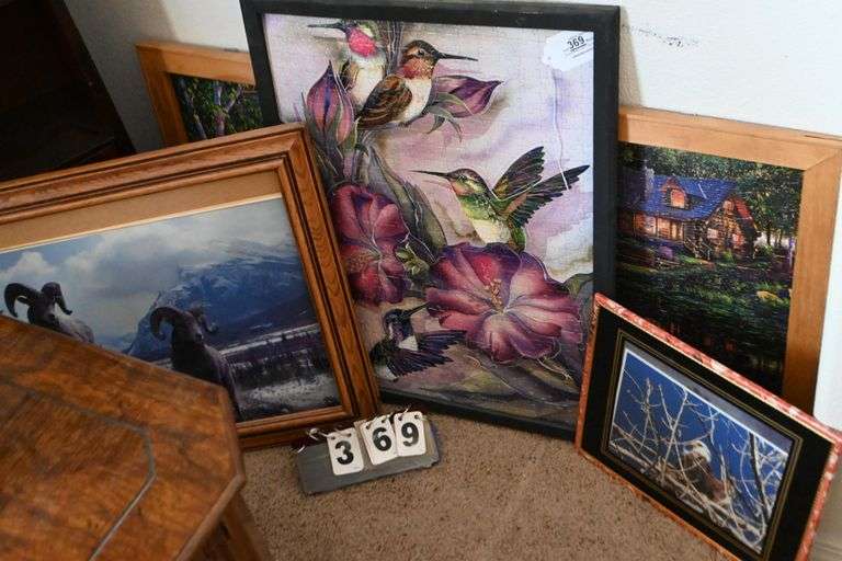 Collection of Decorative Framed Puzzles and Pictures Apexx Auctions