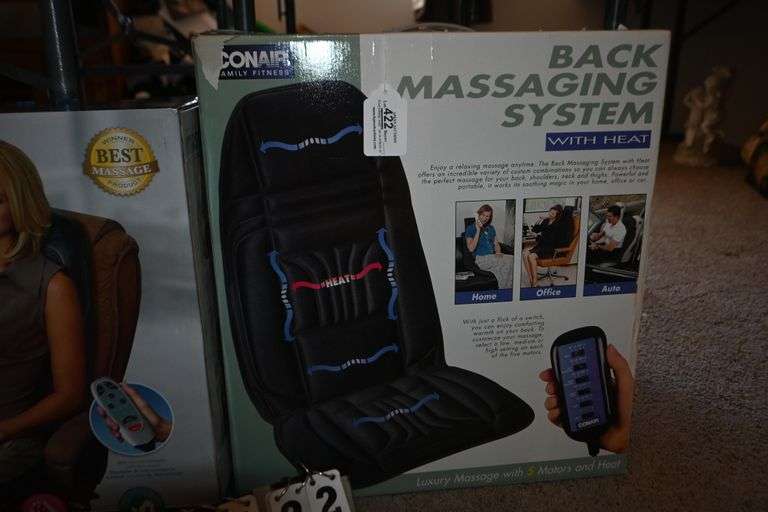 Conair Back Massaging System with Heat Apexx Auctions