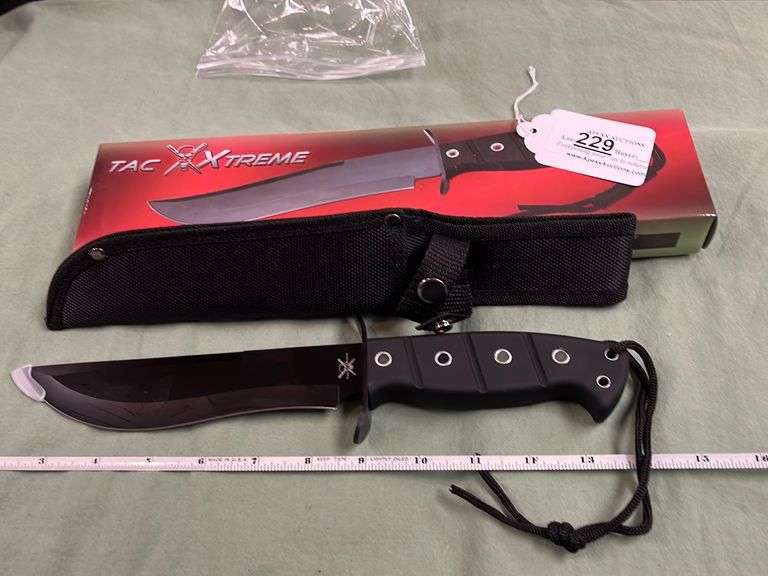 Tac Xtreme Knife and Sheath Apexx Auctions
