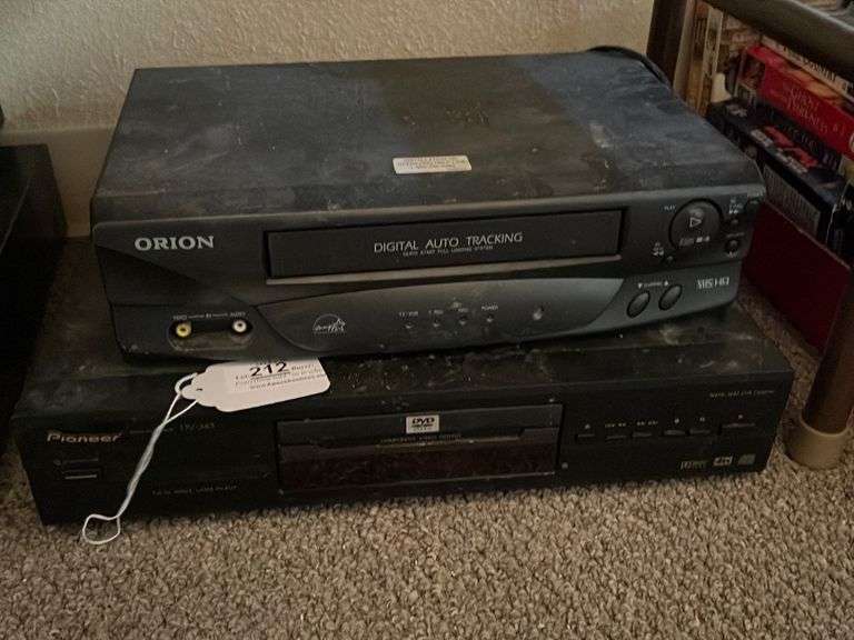 Orion VCR with Pioneer DVD Player Apexx Auctions