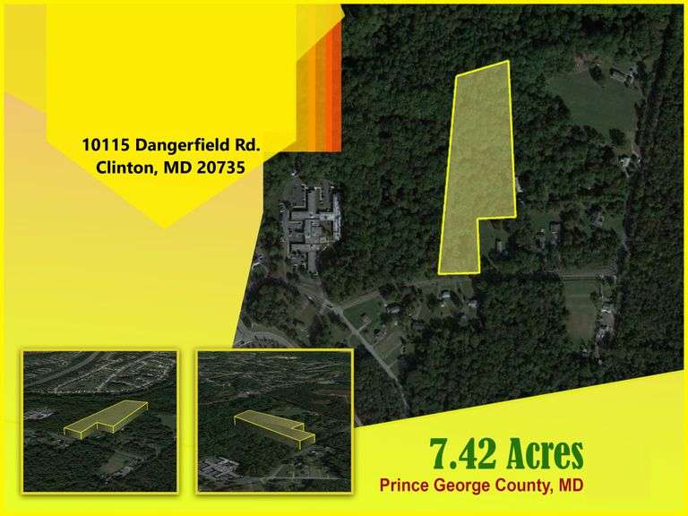 Aerial Picture of 10115 Dangerfield Rd. Clinton, MD 20735