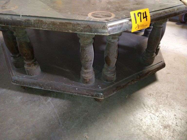 Vintage/Antique Wood Coffee Table Assiter Auctioneers