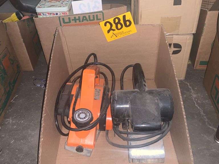 Powercraft Belt Sander w/ Chicago Electric Hand Planer Assiter