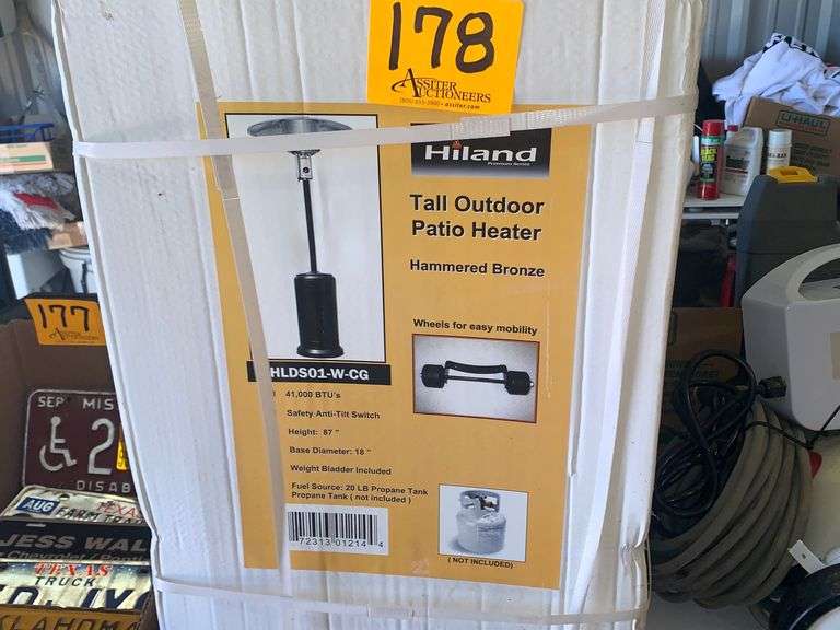 Hiland Tall Outdoor Patio Heater Assiter Auctioneers