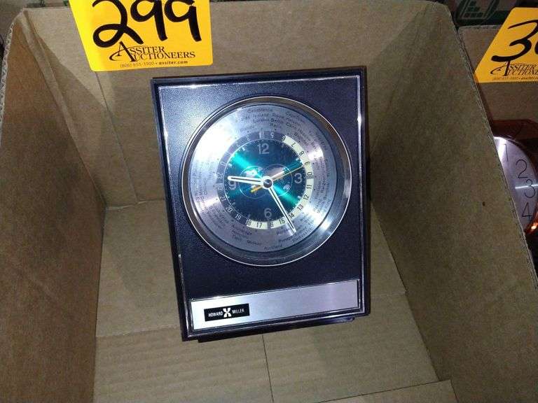 Howard Miller World Clock Assiter Auctioneers