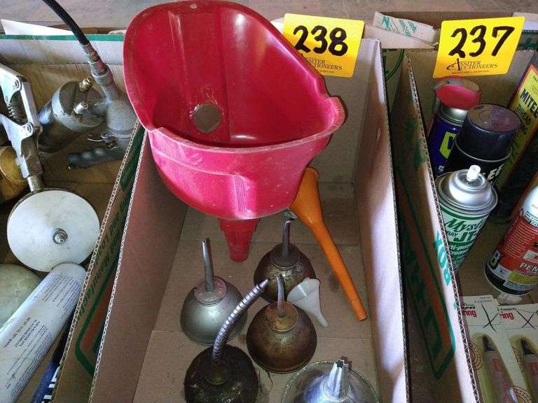 Vintage/Antique Oil Cans & Funnels Assiter Auctioneers