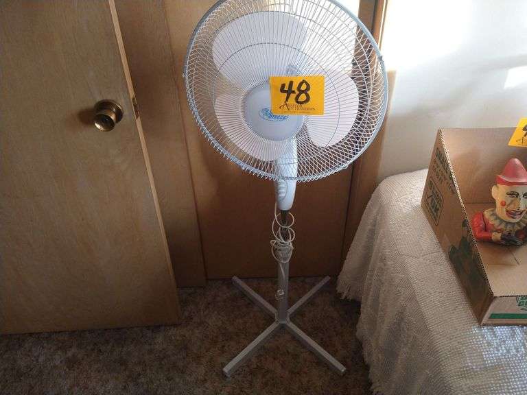 Pedestal Floor Fan, 49" Assiter Auctioneers