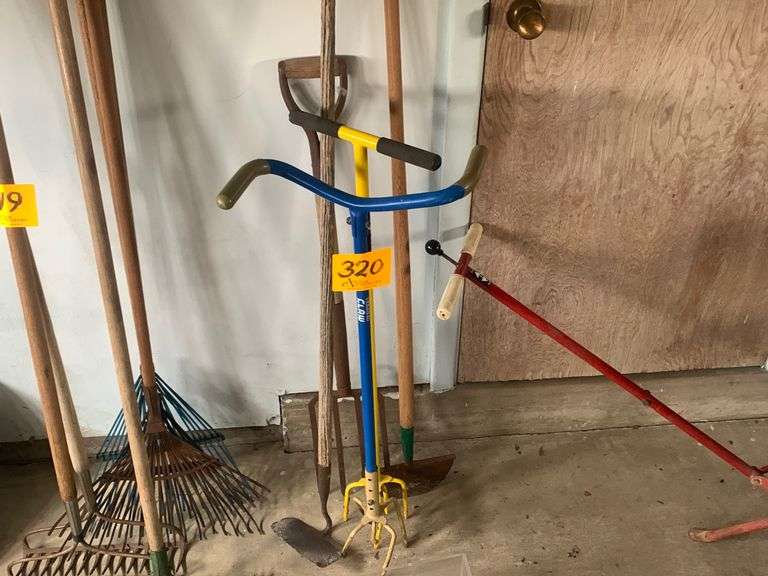 Garden Tools Incl. Hoe, Fork, & 2 Hand Tillers Assiter Auctioneers