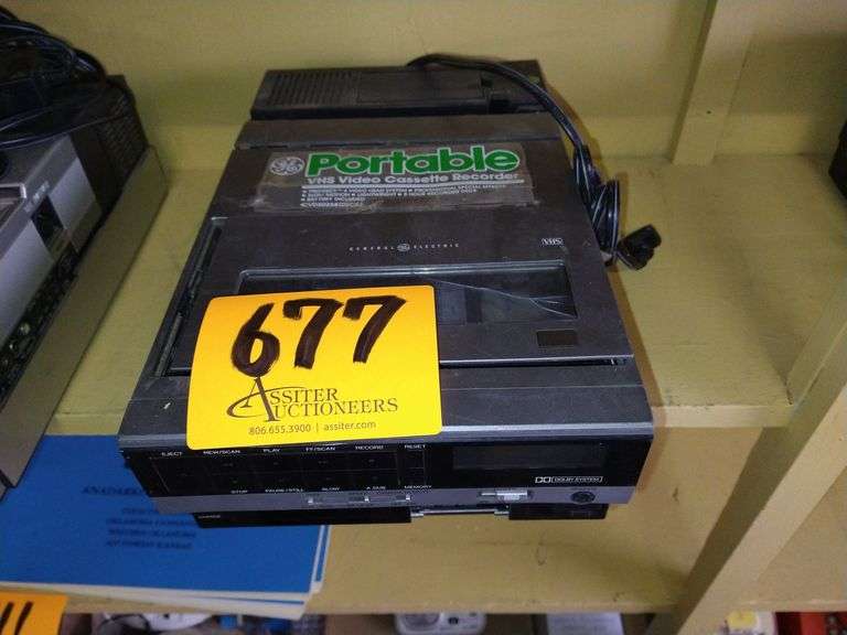 GE Portable Video VHS Recorder Assiter Auctioneers