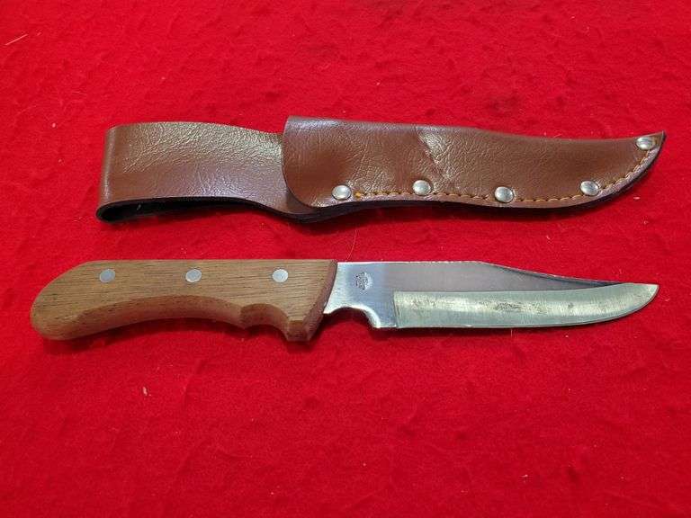 Hunting Knife w/ Sheath Assiter Auctioneers
