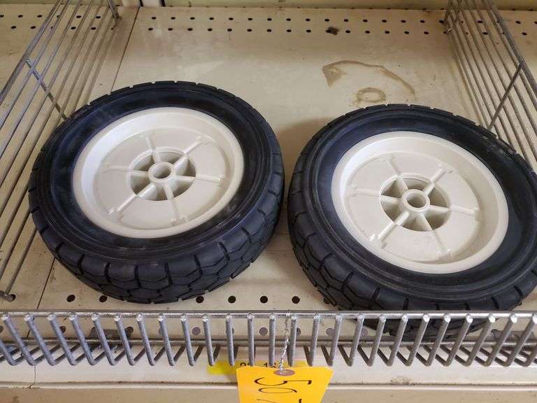 (2) Push Mower Replacement Wheels Assiter Auctioneers